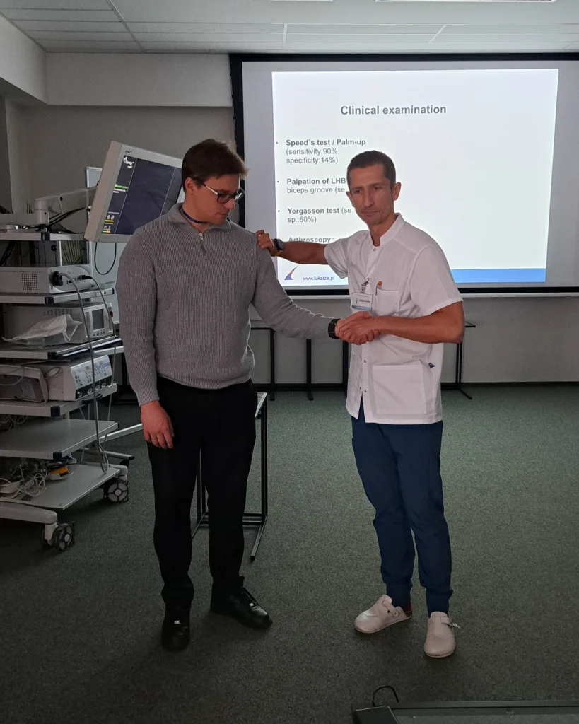 Kurs z artroskopii barku – dr Roman Brzóska – Szpital św. Łukasza